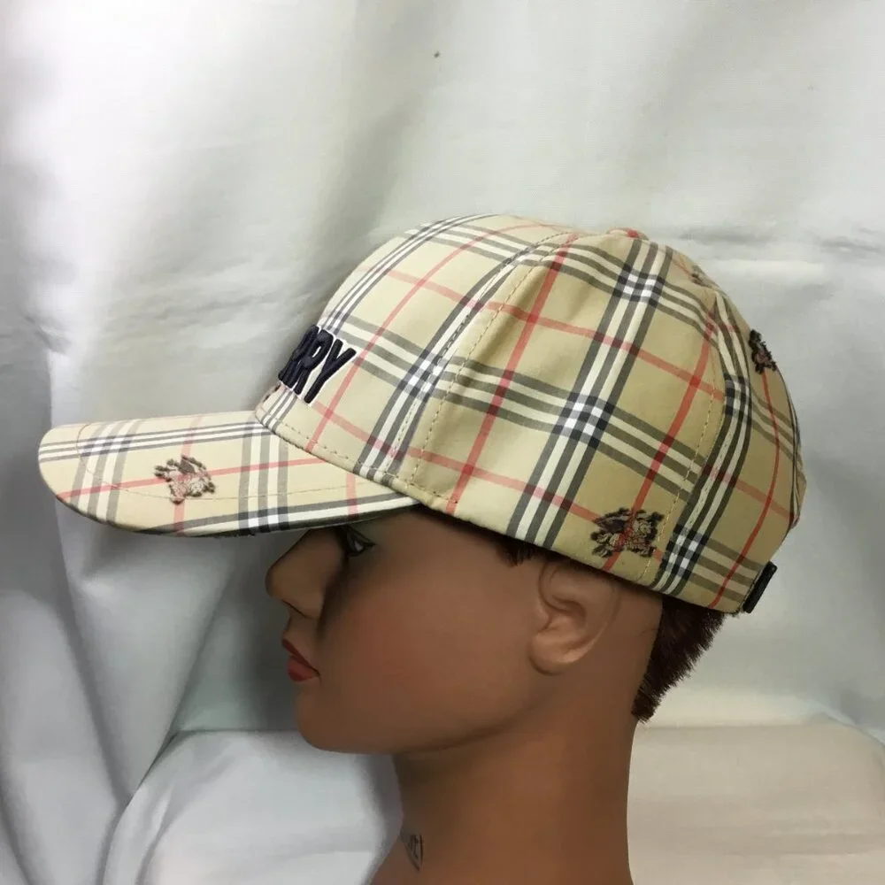 Burberry Adjustable Baseball Cap Leather Adjustable Strap - Perfect Condition - Picture 2 of 8